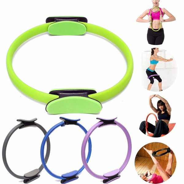 Exercise Stretching Yoga Wheel Pilates Fitness Ring Stretch Roller Body  Workout | eBay